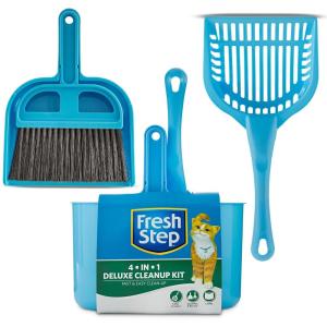 imageFresh Step Starter Kit for Cats  Cat Litter Cleanup Kit with Everything Pet Parents Need for Cat and Kitten Cleanup Cat Litter Box Deluxe Cleanup KitDeluxe Cleanup Kit