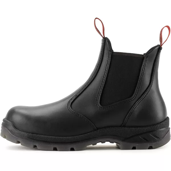 SUREWAY Men's Slip-On Work Boots for Men,Upgraded Slip/Water Resistant,Static Dissipative,Fire Station Mechanic Romeo Chelsea Work Boots for Men,Industrial Construction Boots/Shoes