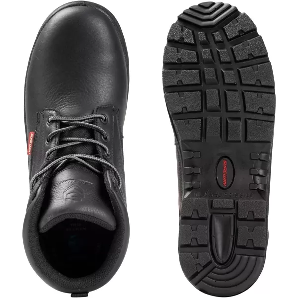 SUREWAY Mens Waterproof Soft Toe Work Boots/Shoes for Men - Lightweight,Anti-Fatigue,Full-Grain Leather,Durable Comfortable Proved,Oil/Slip Resistant Safety Industrial Construction Boots
