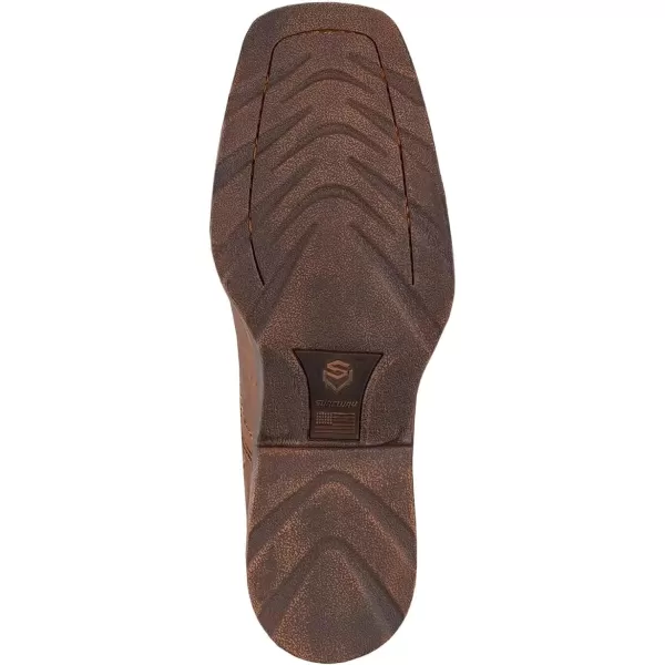 SUREWAY Mens Western Cowboy Boots Square Toe,All-Weather Rugged Slip On Work/Casual/Dress Boots Pull-On Chelsea Boots/Shoes for Men,Built for Ultimate Comfort &amp; Durability