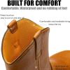 imageSUREWAY Mens 10 in SoftSteel Toe Waterproof Wellington BootHeavy Duty Pull On Work Boots for MenFull Grain LeatherGoodyear WeltedSuperior Slip ResistantWaterproof Soft Toe Light Brown