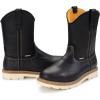 imageSUREWAY Mens 10 in SoftSteel Toe Waterproof Wellington BootHeavy Duty Pull On Work Boots for MenFull Grain LeatherGoodyear WeltedSuperior Slip ResistantWaterproof Soft Toe Black