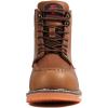 imageSUREWAY Mens Heavy Duty SoftCompositeSteel Toe Work Boots for MenComfortableGoodyearWeltFull Grain Leather6 in Wedge Moc Toe Construction BootsShoesSoft Toe Tobacco