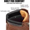imageSUREWAY Mens Heavy Duty SoftCompositeSteel Toe Work Boots for MenComfortableGoodyearWeltFull Grain Leather6 in Wedge Moc Toe Construction BootsShoesSoft Toe Tobacco