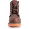 imageSUREWAY Mens Heavy Duty SoftCompositeSteel Toe Work Boots for MenComfortableGoodyearWeltFull Grain Leather6 in Wedge Moc Toe Construction BootsShoesWaterproof Soft Toe  Dark Brown