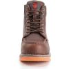 imageSUREWAY Mens Heavy Duty SoftCompositeSteel Toe Work Boots for MenComfortableGoodyearWeltFull Grain Leather6 in Wedge Moc Toe Construction BootsShoesWaterproof  Composite Toe  Dark Brown