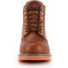 imageSUREWAY Mens Heavy Duty SoftCompositeSteel Toe Work Boots for MenComfortableGoodyearWeltFull Grain Leather6 in Wedge Moc Toe Construction BootsShoesWaterproof Steel Toe  Light Brown