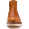 imageSUREWAY Mens Slip On Chlesea Work Boots for Men  Lightweight Full Grain LeatherSlipresistant Wedge SoleLight Brown Soft Toe