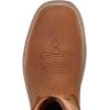 imageSUREWAY Mens Western Square Toe Cowboy Boots for MenSoftSteel Toe Full Grain Leather Slip On Pull On Work Boots for Construction FarmingWaterproof Soft Toe Brown