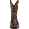imageSUREWAY Mens Western Square Toe Cowboy Boots for MenSoftSteel Toe Full Grain Leather Slip On Pull On Work Boots for Construction FarmingWaterproof Steel Toe Dark Brown