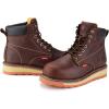 imageSUREWAY 6 in Mens Heavy Duty SoftSteel Toe Work Boots for MenGoodyear WeltedFull Grain LeatherSlip ResistantEH Safety Industrial Construction BootSoft Toe Dark Brown