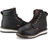 imageSUREWAY 6 in Mens Heavy Duty SoftSteel Toe Work Boots for MenGoodyear WeltedFull Grain LeatherSlip ResistantEH Safety Industrial Construction BootSoft Toe Black White