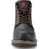imageSUREWAY 6 in Mens Heavy Duty SoftSteel Toe Work Boots for MenGoodyear WeltedFull Grain LeatherSlip ResistantEH Safety Industrial Construction BootSteel Toe Black White