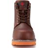 imageSUREWAY 6 in Mens Heavy Duty SoftSteel Toe Work Boots for MenGoodyear WeltedFull Grain LeatherSlip ResistantEH Safety Industrial Construction BootSteel Toe Dark Brown