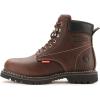 imageSUREWAY Mens Heavy Duty SoftSteel Toe Work Boots for MenGoodyearweltFull Grain Leather Working Construction BootSlipOilWater Resistant Industrial Safety ShoesSteel Toedk Brown