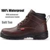 imageSUREWAY Mens Waterproof SoftSteel Toe Work BootsShoes for MenFullGrain LeatherOilSlip ResistantLightweightAntiFatigue for StandingWalking All Day LongWaterproof Soft Toe Brown