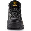 imageSUREWAY Mens Waterproof Steel Toe Work BootsShoes for MenGenuine Full Grain LeatherDurableampamp ComfortableLightweightOilSlip ResistantWaterproof Steel Toed Black
