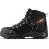 imageSUREWAY Mens Waterproof Steel Toe Work BootsShoes for MenGenuine Full Grain LeatherDurableampamp ComfortableLightweightOilSlip ResistantWaterproof Steel Toed Black