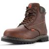 imageSUREWAY Mens Heavy Duty SoftSteel Toe Work Boots for MenGoodyearweltFull Grain Leather Working Construction BootSlipOilWater Resistant Industrial Safety ShoesSoft Toedark Brown
