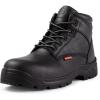 imageSUREWAY Mens Waterproof SoftSteel Toe Work BootsShoes for MenFullGrain LeatherOilSlip ResistantLightweightAntiFatigue for StandingWalking All Day LongWaterproof Soft Toe Black
