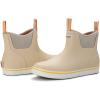 imageSUREWAY Mens Ankle Fishing Deck Boots for MenWaterproofProfessional NonSlip Soles for Wet Slippery SurfaceNeoprene Rubber Rain BootShoes for Hunting Boating GardeningBeige