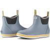 imageSUREWAY Mens Ankle Fishing Deck Boots for MenWaterproofProfessional NonSlip Soles for Wet Slippery SurfaceNeoprene Rubber Rain BootShoes for Hunting Boating GardeningGrey