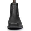 imageSUREWAY Mens Western Chelsea Cowboy Boots for Men Square ToeAllWeather Rugged SlipOn WorkCasualDress Boots Shoes for MenBuilt for Comfort ampamp DurabilityTumbled Black