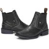 imageSUREWAY Mens Western Chelsea Cowboy Boots for Men Square ToeAllWeather Rugged SlipOn WorkCasualDress Boots Shoes for MenBuilt for Comfort ampamp Durability6 Inch Black
