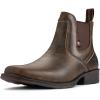 imageSUREWAY Mens Western Chelsea Cowboy Boots for Men Square ToeAllWeather Rugged SlipOn WorkCasualDress Boots Shoes for MenBuilt for Comfort ampamp Durability6 Inch Antiquity