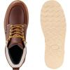 imageSUREWAY 6 in Mens Soft Toe Work Boots for MenFull Grain LeatherGoodyearWeltNonSlip EH Safety Industial Construction Wedge Moc Toe Work BootsShoesSoft Toe Dk Brown