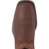 imageSUREWAY Mens 10 inch Western Cowboy Work Boots for Men Square ToePremium Full Grain LeatherGoodyear WeltedSuperior OilSlipWater ResistantSoft Toe Brown1002