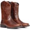 imageSUREWAY Mens 10 inch Western Cowboy Work Boots for Men Square ToePremium Full Grain LeatherGoodyear WeltedSuperior OilSlipWater ResistantSoft Toe Brown1003