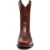 imageSUREWAY Mens 10 inch Western Cowboy Work Boots for Men Square ToePremium Full Grain LeatherGoodyear WeltedSuperior OilSlipWater ResistantSoft Toe Brown1003
