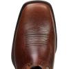 imageSUREWAY Mens 10 inch Western Cowboy Work Boots for Men Square ToePremium Full Grain LeatherGoodyear WeltedSuperior OilSlipWater ResistantSoft Toe Brown1003