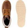 imageSUREWAY Mens 8 in Wedge Moc SoftSteel Toe Work Boots for MenFullGrain LeatherGoodyear WeltEHSafety Industrial Construction BootsShoes for WomenWaterproof Soft Toe Tobacco