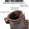 imageSUREWAY Mens 8 in Wedge Moc SoftSteel Toe Work Boots for MenFullGrain LeatherGoodyear WeltEHSafety Industrial Construction BootsShoes for WomenWaterproof Soft Toe Deep Brown