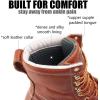 imageSUREWAY Mens 8 in Wedge Moc SoftSteel Toe Work Boots for MenFullGrain LeatherGoodyear WeltEHSafety Industrial Construction BootsShoes for WomenWaterproof Soft Toe Light Brown