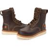 imageSUREWAY Mens 8 in Wedge Moc SoftSteel Toe Work Boots for MenFullGrain LeatherGoodyear WeltEHSafety Industrial Construction BootsShoes for WomenWaterproof Soft Toe Deep Brown