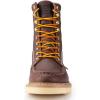 imageSUREWAY Mens 8 in Wedge Moc SoftSteel Toe Work Boots for MenFullGrain LeatherGoodyear WeltEHSafety Industrial Construction BootsShoes for WomenWaterproof Steel Toe Dark Brown