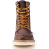 imageSUREWAY Mens 8 in Wedge Moc SoftSteel Toe Work Boots for MenFullGrain LeatherGoodyear WeltEHSafety Industrial Construction BootsShoes for WomenWaterproof Soft Toe Dark Brown