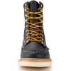 imageSUREWAY Mens 8 in Wedge Moc SoftSteel Toe Work Boots for MenFullGrain LeatherGoodyear WeltEHSafety Industrial Construction BootsShoes for WomenWaterproof Soft Toe Black