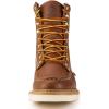 imageSUREWAY Mens 8 in Wedge Moc SoftSteel Toe Work Boots for MenFullGrain LeatherGoodyear WeltEHSafety Industrial Construction BootsShoes for WomenWaterproof Soft Toe Tobacco
