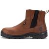 imageSUREWAY Mens Slip On SoftSteel Toe Work Boots for MenChelsea Work BootsShoesUpgraded SlipWater ResistantSteel Toe Brown
