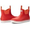imageSUREWAY Womens Ankle Fishing Deck Boots for WomenShort Waterproof Neoprene Rubber Rain BootsLightweight Garden Work Shoes for WomenUpgraded Slip ResistantDurable ComfortableRed