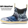 imageSUREWAY Womens Ankle Fishing Deck Boots for WomenShort Waterproof Neoprene Rubber Rain BootsLightweight Garden Work Shoes for WomenUpgraded Slip ResistantDurable ComfortableSnowmountain