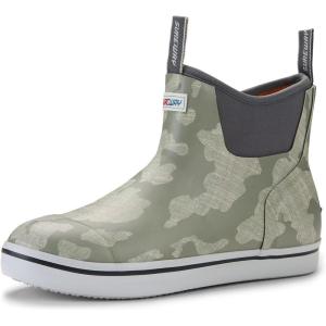 imageSUREWAY Womens Ankle Fishing Deck Boots for WomenShort Waterproof Neoprene Rubber Rain BootsLightweight Garden Work Shoes for WomenUpgraded Slip ResistantDurable ComfortableLakes Grey