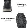 image:imageSUREWAY Mens 6 SoftComposite Toe Heavy Duty Waterproof Work Boot GoodyearWelt OilSlip Resistant DualDensity Comfortable Outsole Crazy Horse Leather EH Construction Industrial Safety Work BootsWaterproof Composite Toe Black
