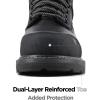 image:imageSUREWAY Mens 6 SoftComposite Toe Heavy Duty Waterproof Work Boot GoodyearWelt OilSlip Resistant DualDensity Comfortable Outsole Crazy Horse Leather EH Construction Industrial Safety Work BootsWaterproof Composite Toe Black