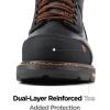 image:imageSUREWAY Mens 6 SoftComposite Toe Heavy Duty Waterproof Work Boot GoodyearWelt OilSlip Resistant DualDensity Comfortable Outsole Crazy Horse Leather EH Construction Industrial Safety Work BootsWaterproof Composite Black Orange
