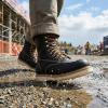 image:imageSUREWAY Mens 8 in Wedge Moc SoftSteel Toe Work Boots for MenFullGrain LeatherGoodyear WeltEHSafety Industrial Construction BootsShoes for WomenBlack Soft Toe